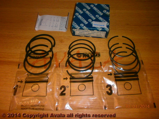 Karike 72,40 II spPiston rings set 72,40 II oversize (+0,4) *10501002*ecijala *10501002*