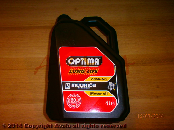 Engine oil \"Optima Long Life 20W60\" 4/1 *10901299*