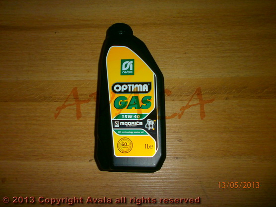 Engine oil "Optima Gas 15W40" 1/1 *10902092*