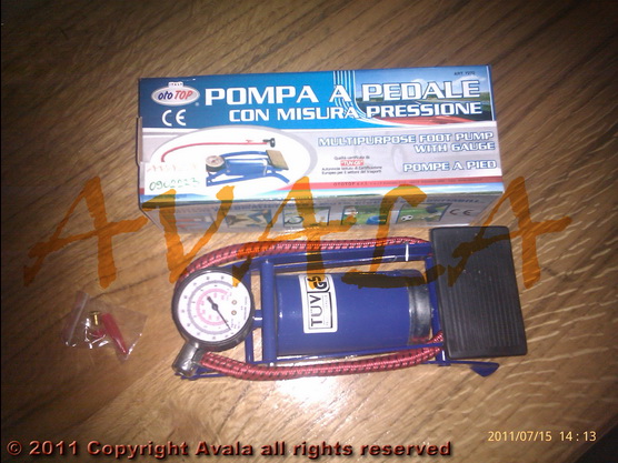 Foot pump with manometer *10902223*