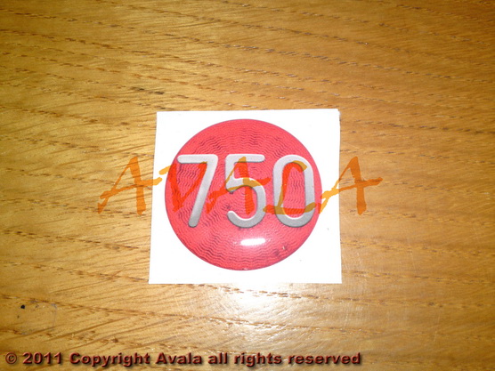 Stiker okrugli 36mm "750" *10902269*
