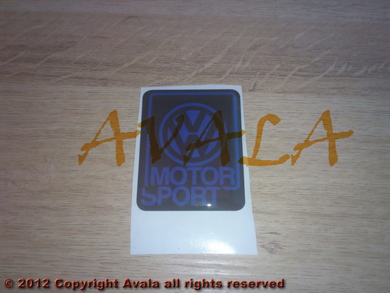 Stiker četvrtasti 45x51mm "VW Motorsport" *10902469*