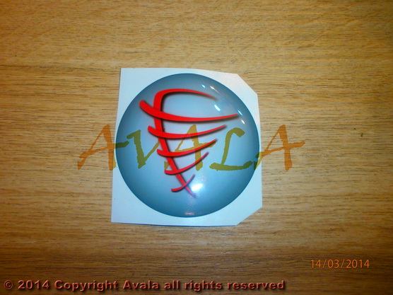 Stiker okrugli 74mm \"Alfa Romeo\" *10902555*