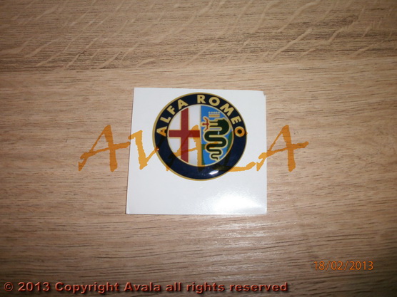 Stiker okrugli 40mm \"Alfa Romeo\" *10902567*