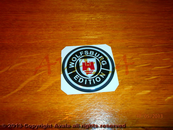 Stiker okrugli 50mm "Wolfsburg Edition" *10902631*