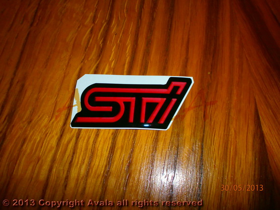 Stiker 88x42mm "STi" *10902634*