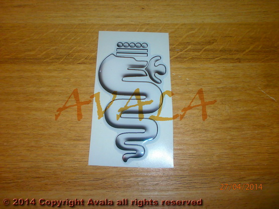 Sticker 60x105mm \"Alfa Romeo\" white *10902671*