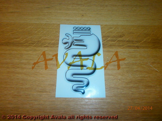 Sticker 60x105mm "Alfa Romeo" weiß *10902672*