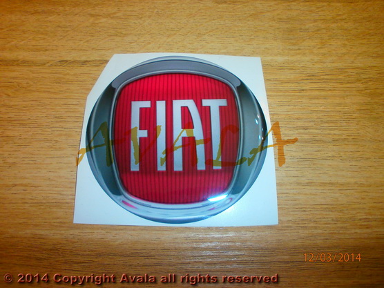 Stiker okrugli 90mm \"FIAT\" *10902726*