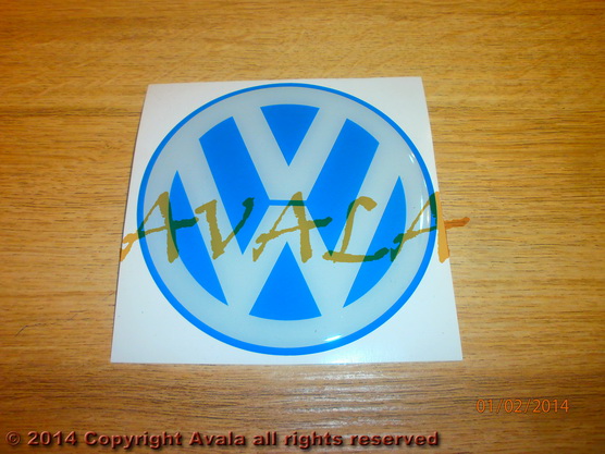 Stiker okrugli 100mm "VW" *10902737*