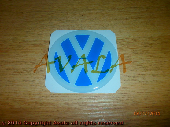 Stiker okrugli 80mm \"VW\" *10902740*