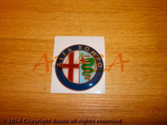 Stiker okrugli 60mm \"Alfa Romeo\" *10902799*