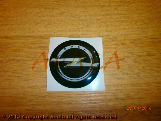 Stiker okrugli 64mm \"Opel\" (crni) *10902802*