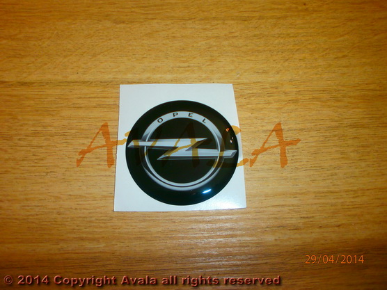 Stiker okrugli 60mm \"Opel\" (crni) *10902803*