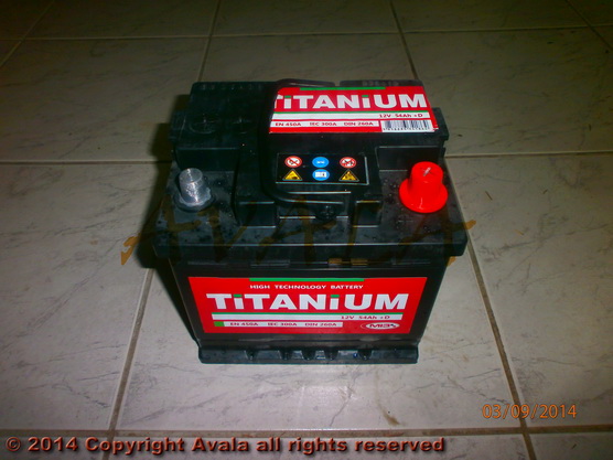 Akumulator 12V 54Ah +D 450A Titanium *10902830*