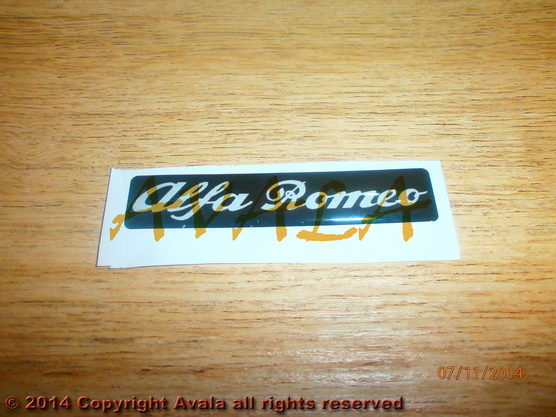 Stiker 60x12mm \"Alfa Romeo\" *10902864*