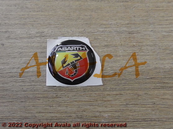 Stiker okrugli 35mm "Abarth" (novi znak) *10903223*
