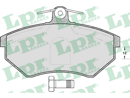 Brake pad set front, disc brake *11704164*