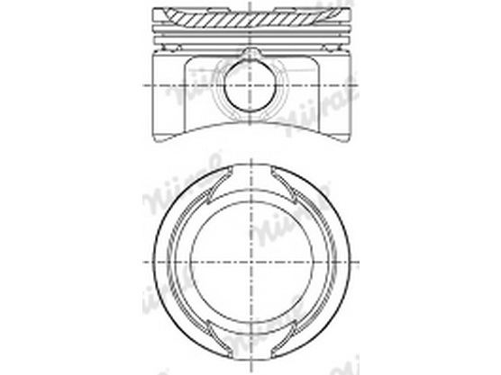 Engine piston 70,80 with rings (1 piece) *12501264*