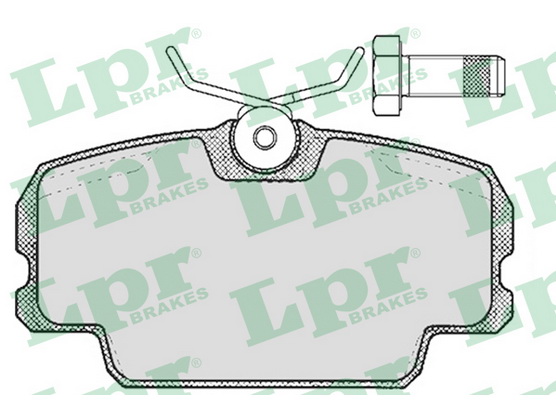 Brake pad set front, disc brake *13504005*